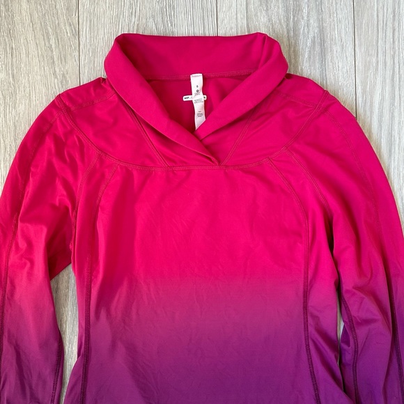Lululemon Run Trail Ombré Pink Purple Long Sleeve - Picture 4 of 4